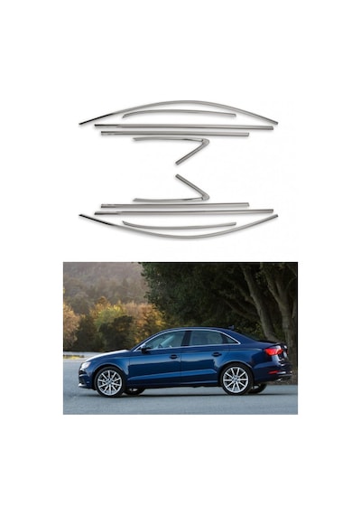 Audi A3 Sedan Krom Cam Çerçevesi 2013-2021
