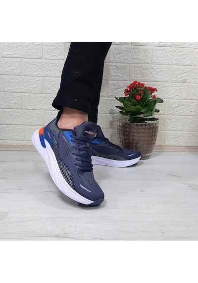 M.p 1603 Lacivert Kaymaz Rahat Koşu Erkek Spor Ayakkabı 001