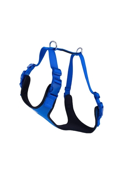 Doggie Havalı Ped Dokuma Göğüs Tasması Royal Blue 2 x 55-65 CM Mavi