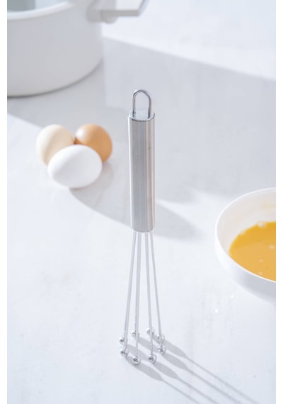 Acar Evero Top Uçlu Çelik Çırpıcı - 25 Cm Silver