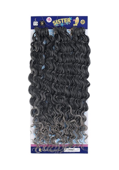 Afro Dalgası / Siyah Gri Ombreli T1b/grey - Mydr-462583 Çok Renkli