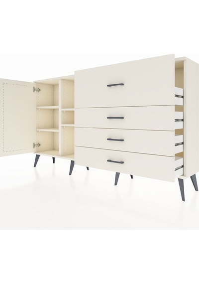 Arges Konsol 4 Raflı 4 Çekmeceli Tek Kapaklı 176x30x99 Aytaşı-aytaşı Aytası - Aytası Arges Konsol 4 Raflı 4 Çekmeceli Tek Kapaklı 176x30x99 Aytaşı-aytaşı Aytası - Aytası