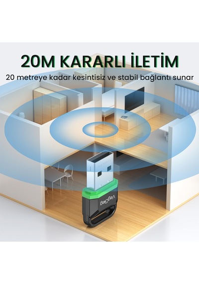 Lexroo Ub503 Bluetooth 5.3 Adaptör Mini Usb Dongle