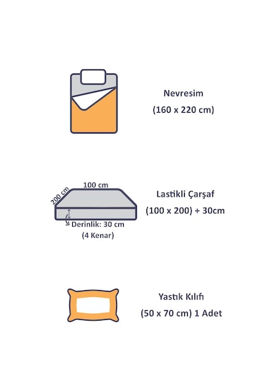 Cozy Home Tek Kişilik Lastikli Çarşaflı Nevresim Takımı Modern Mint