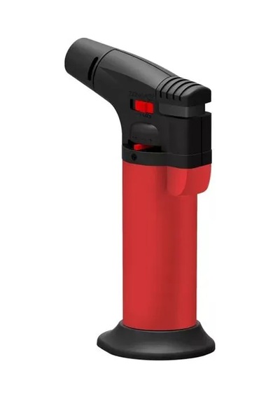 Thentech Profesyonel Ateş Yakmak İçin Gazlı Pürmüz Mangal Kamp Ateşi Yakmak İçin Standlı 1300 Derece Pürmüz Kırmızı