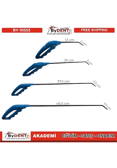 Pdr Boyasız Göçük Düzeltme 8 Parça Çubuk Seti