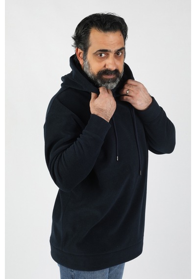 Balins Unisex Kapüşonlu Polar  Lacivert