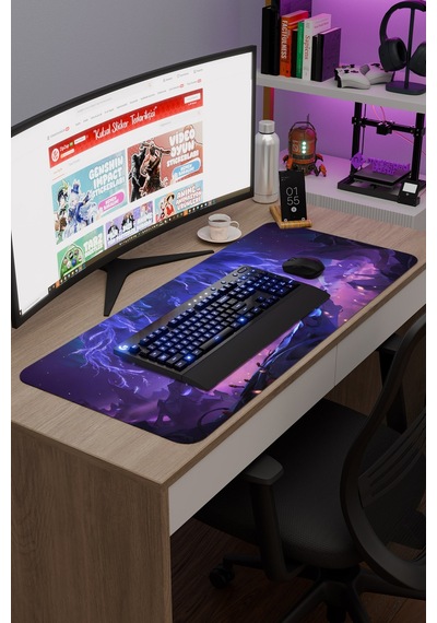 Ori And The Will Of The Wisps Dikişli Kauçuk Oyuncu Mousepad V2 - 90x40 Xxl Gaming Mouse Pad