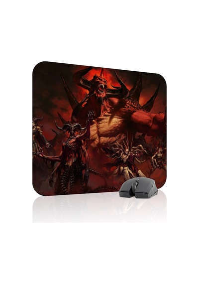 Diablo Kaymaz Dikişli Kauçuk Oyuncu Mousepad V1 - 48x40 Xl Gaming Mouse Pad Fare Altlığı