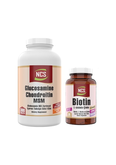 Ncs Glucosamine Chondroitin Msm 300 Tablet + Ncs Biotin  60 Tablet