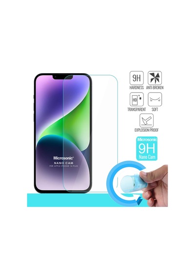 Microsonic Apple  Uyumlu iPhone 14 Plus Nano Glass Cam Ekran Koruyucu