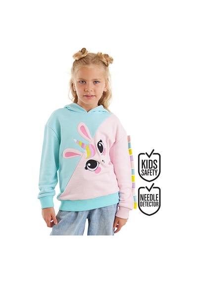 Unicorn Tavşan Kız Çocuk Sweatshirt