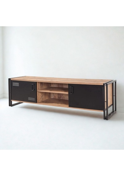Copenhagen Rexor Tv Ünitesi Atlantik Siyah 180x45x50 Cm Siyah