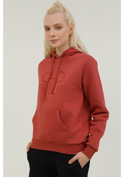 Lumberjack W-Mickey Hoodie 2Pr Kiremit Kadın Sweatshirt 101196514 Kırmızı