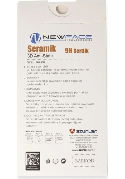 Samsung Galaxy Uyumlu, A05s 3d Antistatik Mat Seramik Nano Ekran Koruyucu