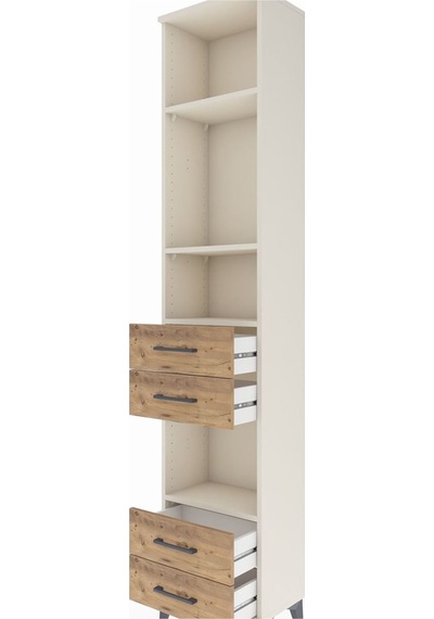 Arges Dolap 4 Raflı 4 Çekmeceli 44x30x221 Aytaşı-çam Aytaşı