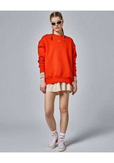 Nike Sportswear Phoenix Fleece Oversized Turuncu Crew Sweat Dq5733-633 001
