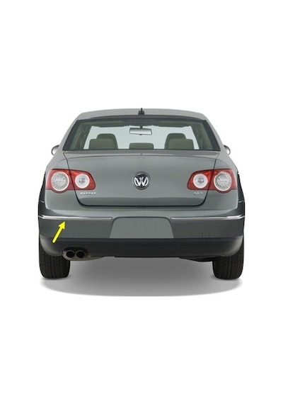 Passat B6 Kasa Sedan Sol Arka Tampon Köşe Çıtası Krom 2006-2011