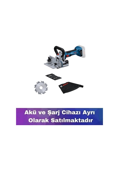 Bosch GFF 18V-22 Akülü Yassı Dübel Frezesi Solo - 0601620100