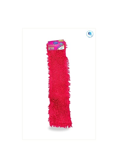 Makarna Mop Yedeği 60 Cm Mikrofiber Kırmızı Paspas Başlığı Ev Zem