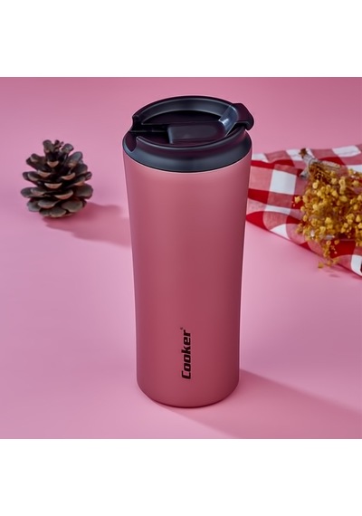 Cooker Starmug Mat Renkli Çelik Termos Bardak 400 ML