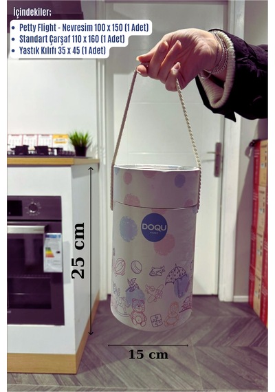 Bebek Nevresim Takımı Petty Flight - 100x150 CM Pamuk Çok Renkli