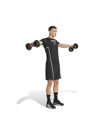 Adidas Designed For Training Heritage Erkek Siyah Bisiklet Yaka Tişört SIYAH