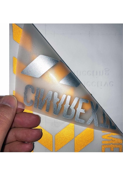Reflektif Sarı Damalı Kask Motosiklet Sticker Takımı Çınar Extreme