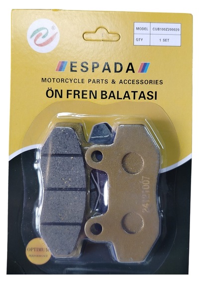 Cup 100cc Ön Disk Fren Balatası Standart Tip