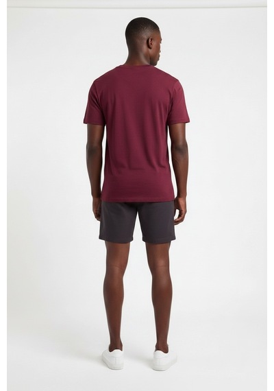 Usa Future Gen Cleveland C Bordo Dar Kalıp Erkek T-shirt 141757