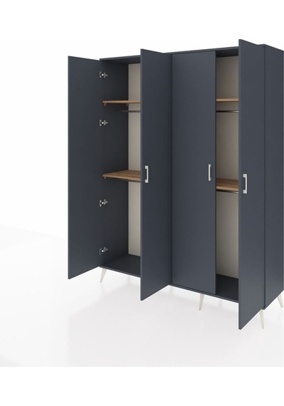 Hyperion Gardrop 4 Raflı 4 Kapaklı 4 Askılı 176x44x221 Antrasit-antrasit/çam Antrasit/çam Hyperion Gardrop 4 Raflı 4 Kapaklı 4 Askılı 176x44x221 Antrasit-antrasit/çam Antrasit/çam
