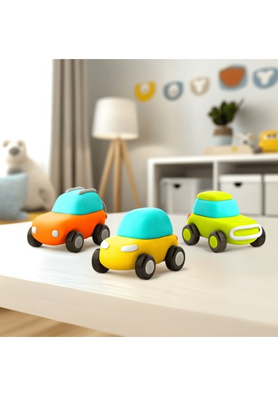 Hey Clay Yaratıcı Kil Seti - Eco Cars