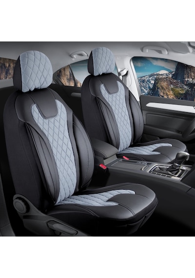 Jaguar E-pace Uyumlu Lüx Yarı Deri Oto Koltuk Kılıfı Ön Arka Takım Yeni Siena Füme