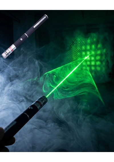 Hubrendy Tekno Lazer Kalem Güçlü Yeşil Işık Kompakt Ve Pratik Kullanım