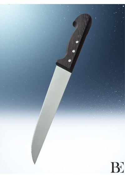 Beknife Bemiral Bıçak No.4 20 Cm 10121.20 Wenge Saplı İşlemeli Kasap Bıçağı 40mm X 200mm X 3mm