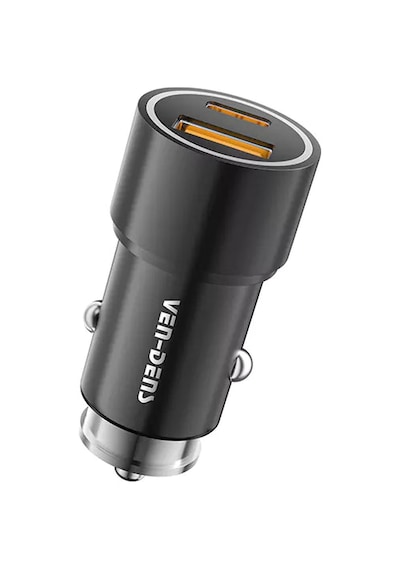 Ven-dens Vd-cc016 38w Dijital Premium Araç Şarj Cihazı Usb Ve Type-c