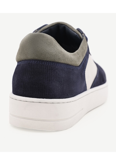 Yargıcı Hafif Tabanlı Deri Sneakers Beyaz