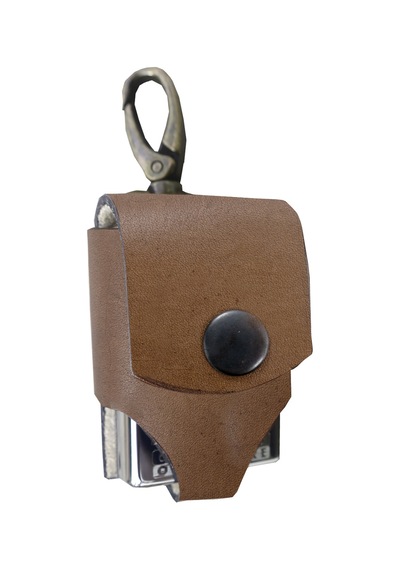 Sermo - Hakiki Deri El Yapımı Zippo Çakmak Kılıflı - Kahve  Kanca