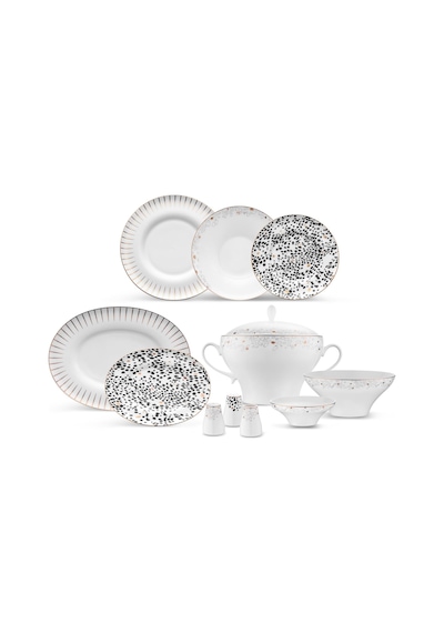 Jumbo Safari 62 Parça 12 Kişilik Yemek Takımı Multicolor