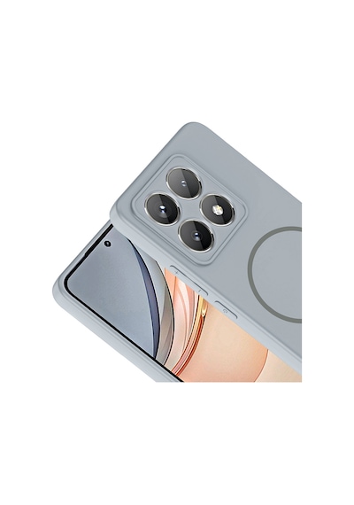 Xiaomi 14t Kılıf Magsafe Destekli Kamera Korumalı Yumuşak Silikon Pazarplus Rose Pembe