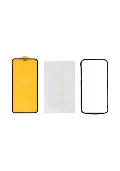 Baseus 0.25Mm Apple Uyumlu   iPhone 11 Pro- Xs-X 3D Curved Full Kaplama Kırılma Siyah