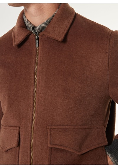 Fabrika Deve Tüyü Erkek Yün Karışımlı Mont F4wm-mnt 2955 Camel