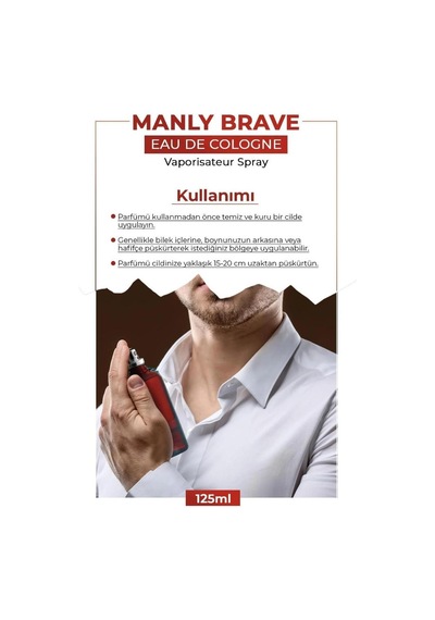 Manly Brave Erkek Parfüm EDC 6 x 125 ML