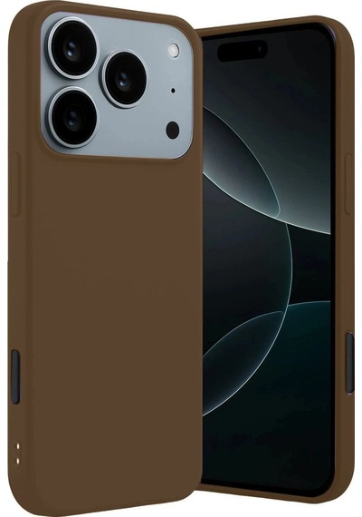 İphone 17 Pro Max First Silikon - Kahverengi