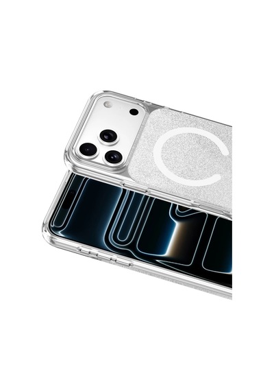 Onegif Apple İphone 17 Pro Sora Simli Magsafe Kapak - Beyaz Standart