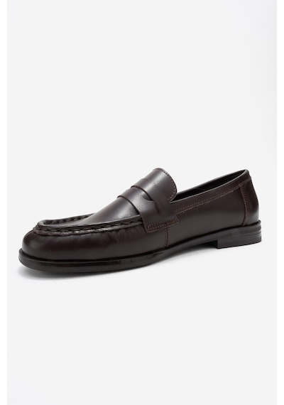 Luvishoes Luvi Shoes Valıa Kahverengi Cilt Hakiki Deri Kadın Loafer Ayakkabı Kahverengi