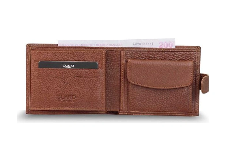 Guard Taba Patlı Bozuk Para Cepli Yatay Klasik Model Hakiki Deri Erkek Cüzdanı - Grd251025wt1643 Diğer