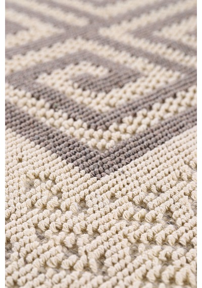 Koton Bukle Kilim Lateks Taban 50x80/60x100/80x120/80x150/120x180/160x240-1027 Kahverengi