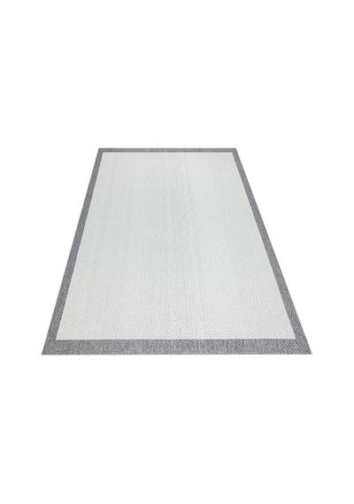 Woolhome Naturel Sisal 2001 Krem Antrasit Kolay Temizlenebilen Kaymaz Salon Mutfak Halısı Krem - Antrasit