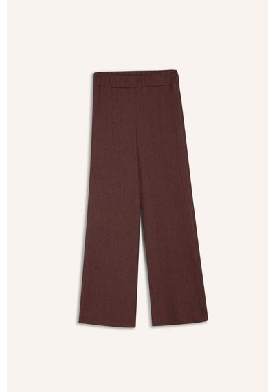 Defacto Straight Fit Düz Paça Bürümcük Pantolon C0200ax25aubn539 Kahve